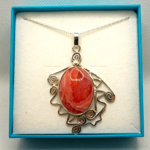 Pendentif Rhodocrosite Argentine
